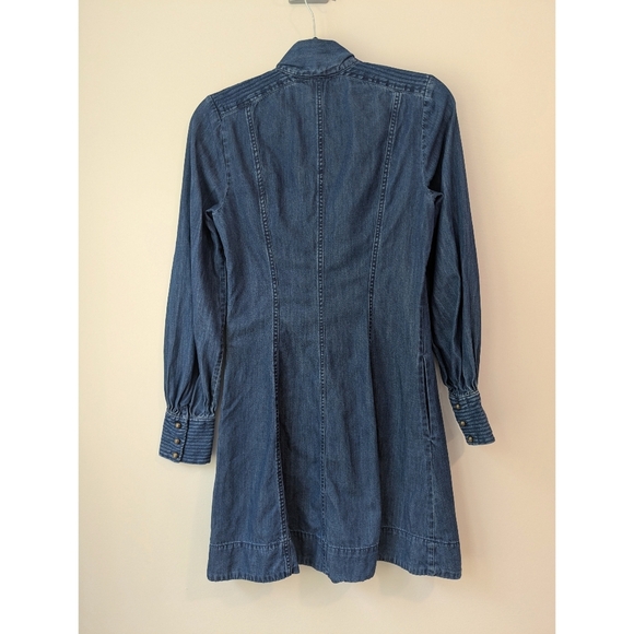 Kate Spade Tie Neck Denim Mini Dress - Picture 9 of 10